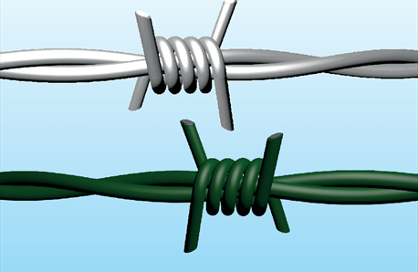 Fil barbelé galvanisé et plastifié - Ferro Bulloni France